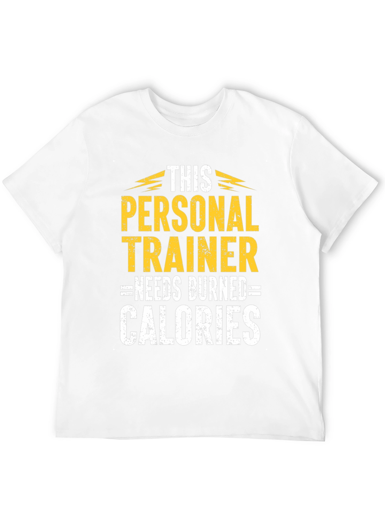 Personal Trainer Burned Calories Black Graphic T-Shirt