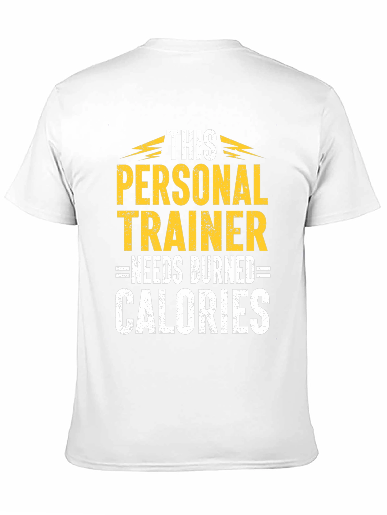 Personal Trainer Burned Calories Black Graphic T-Shirt