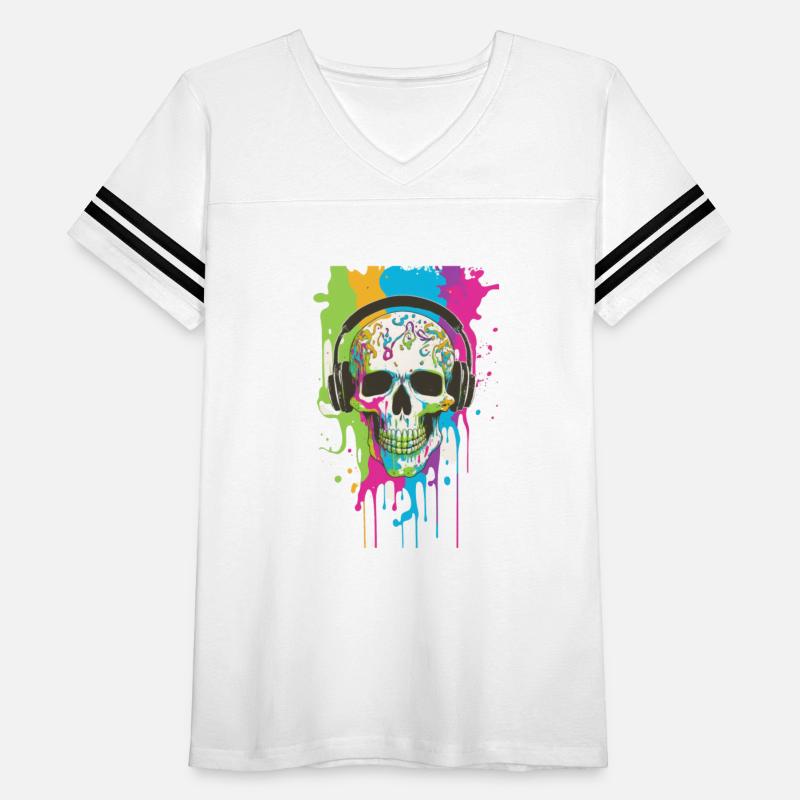 Wicked AI-Generated Skull Headphones Tee
