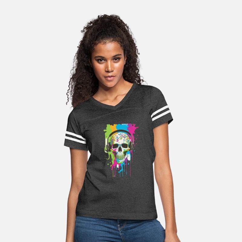 Wicked AI-Generated Skull Headphones Tee