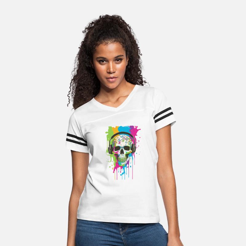 Wicked AI-Generated Skull Headphones Tee