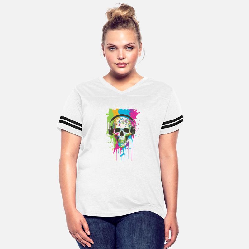 Wicked AI-Generated Skull Headphones Tee