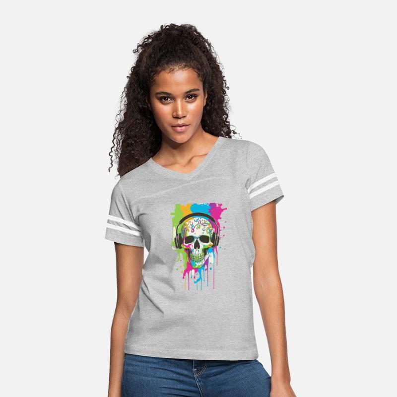 Wicked AI-Generated Skull Headphones Tee