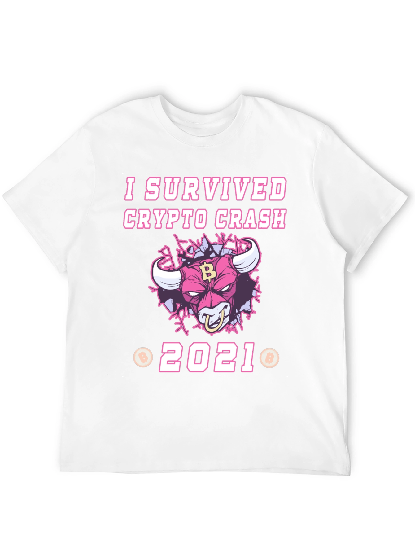 I Survived Crypto Crash 2021 Black T-Shirt