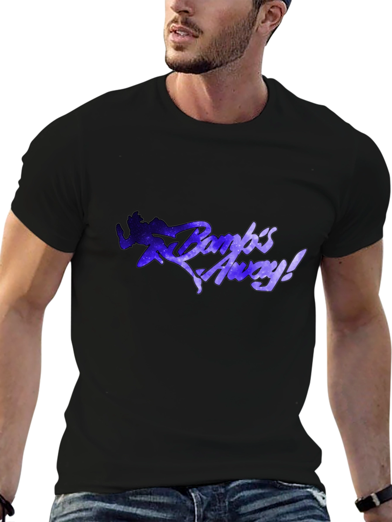 Bombs Away! Graphic Print Black T-Shirt