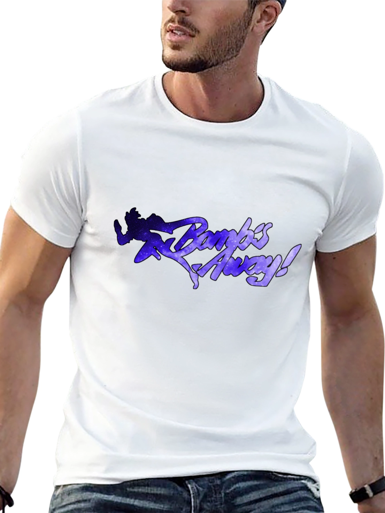 Bombs Away! Graphic Print Black T-Shirt
