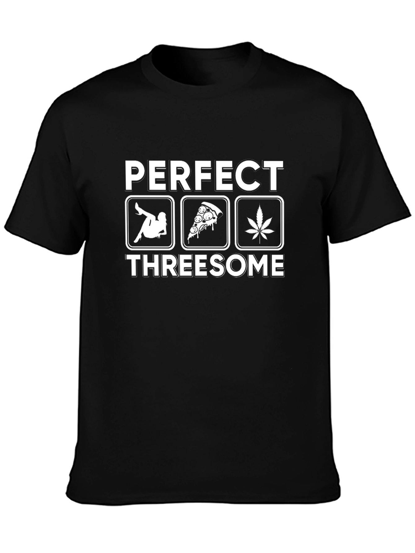 Perfect Threesome Graphic Tee - Funny Unisex T-Shirt