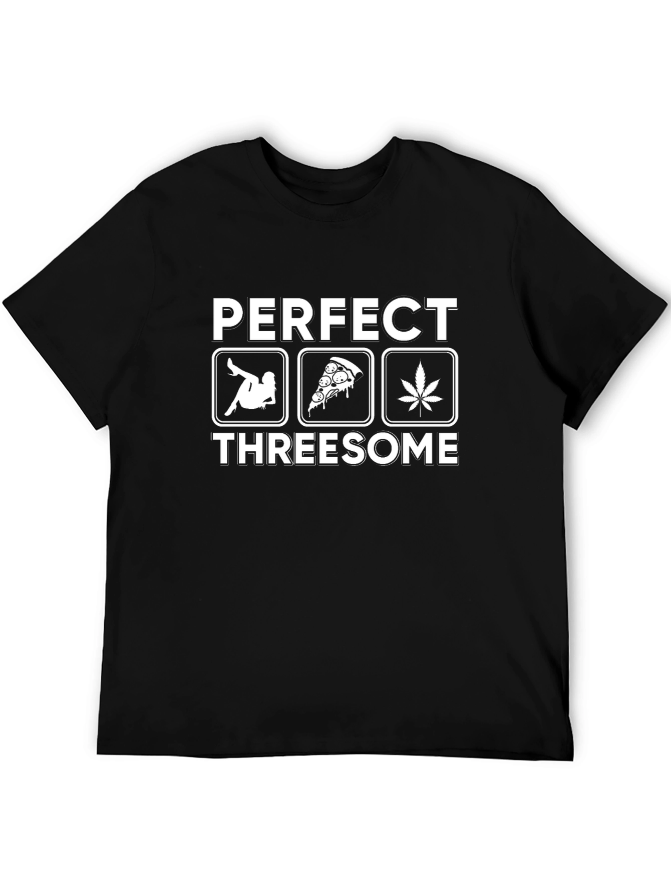 Perfect Threesome Graphic Tee - Funny Unisex T-Shirt