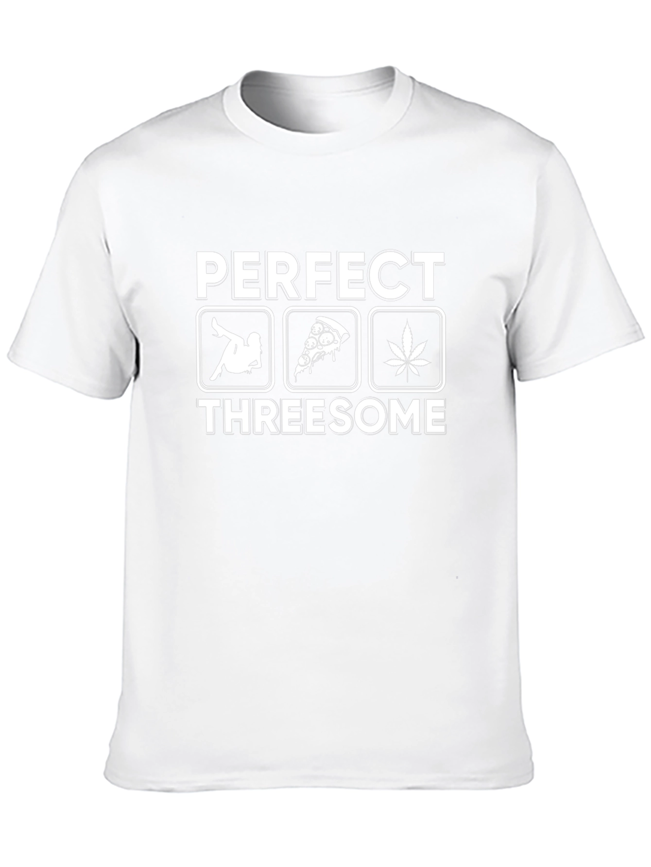 Perfect Threesome Graphic Tee - Funny Unisex T-Shirt
