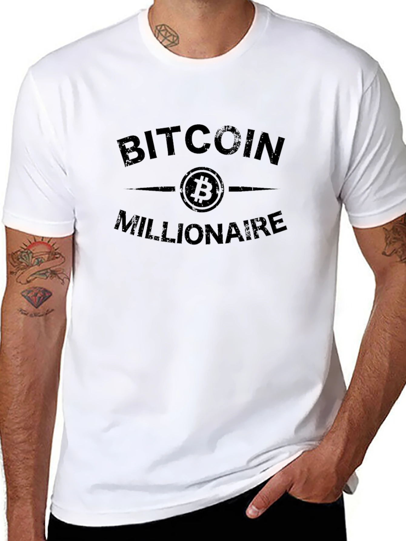 Bitcoin Millionaire Graphic Tee - Crypto Investor Style