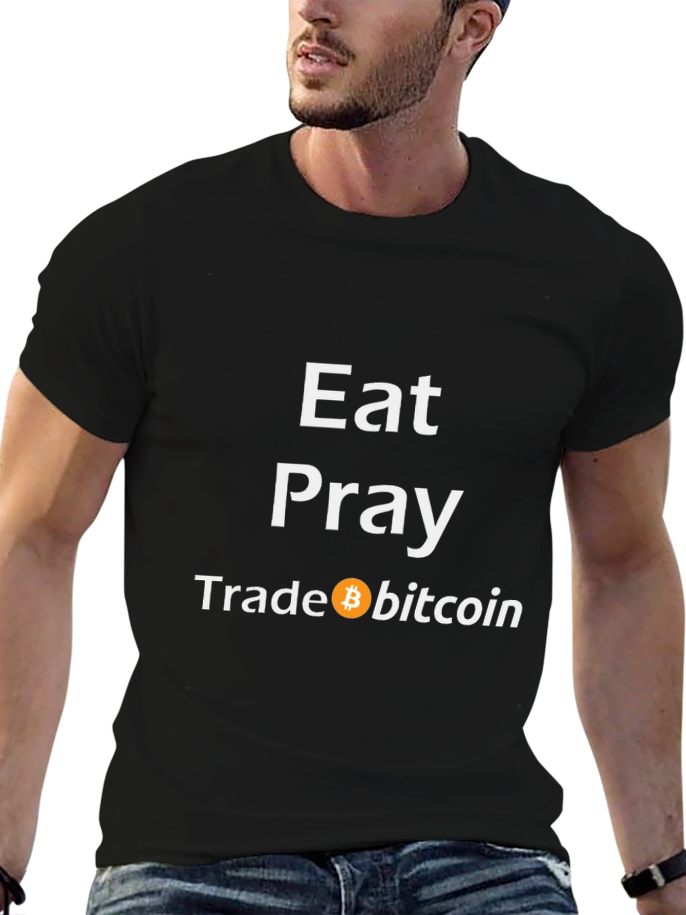 Eat Pray Trade Bitcoin T-Shirt