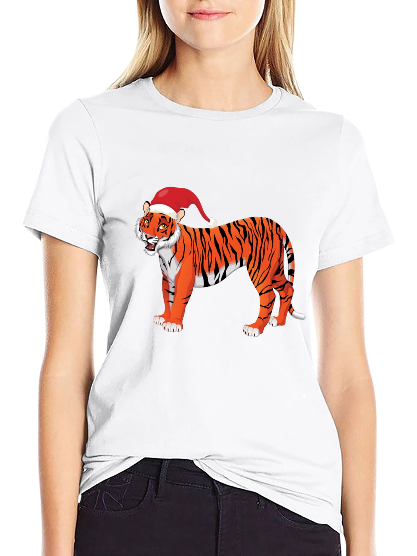 Festive Tiger Graphic Tee