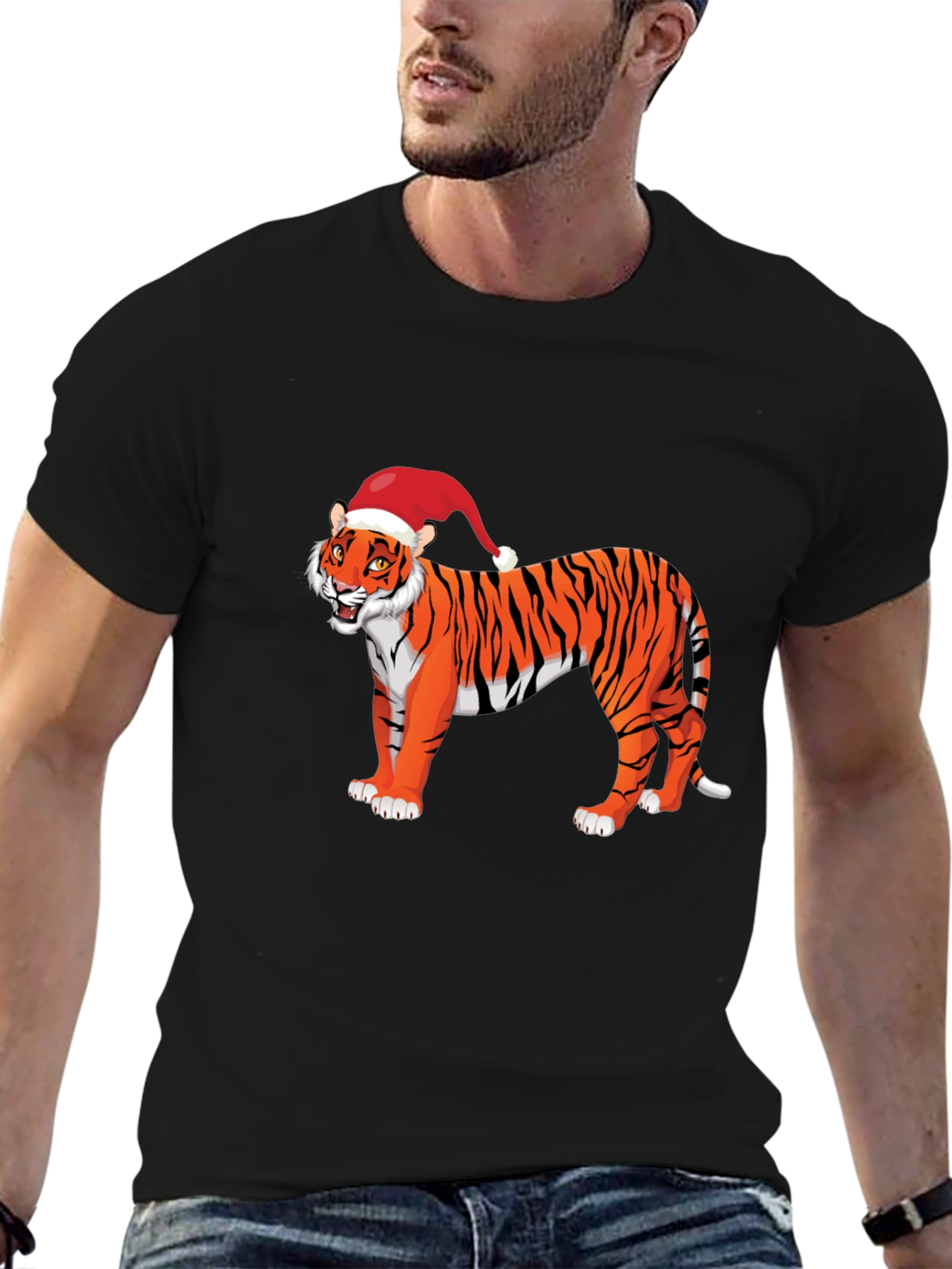 Festive Tiger Graphic Tee