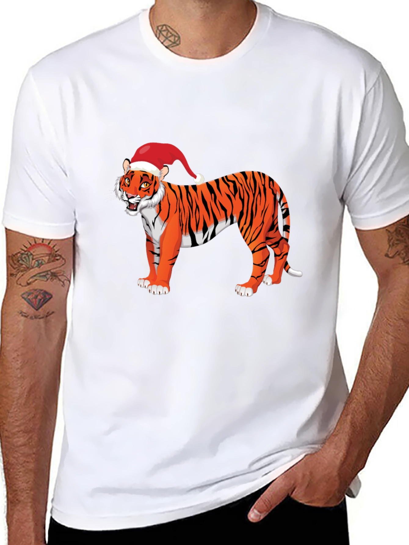 Festive Tiger Graphic Tee