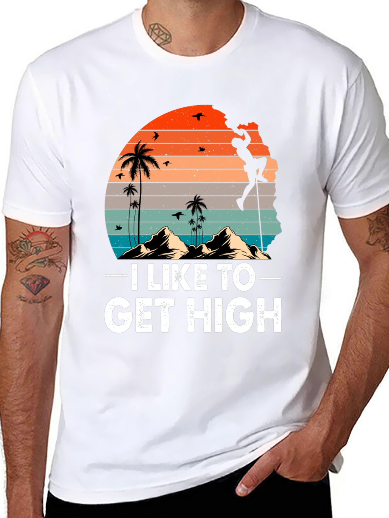 I Like To Get High Climbing T-Shirt