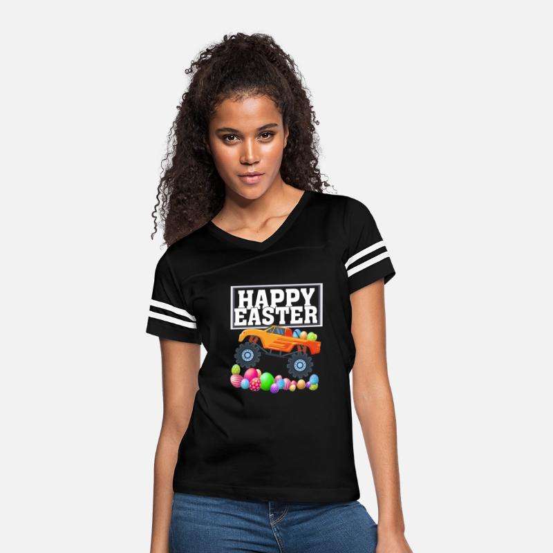 Womens Happy easter Christian or Catholic T-shirt