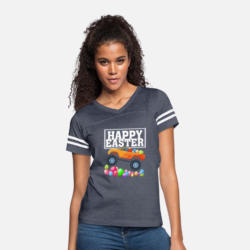 Womens Happy easter Christian or Catholic T-shirt