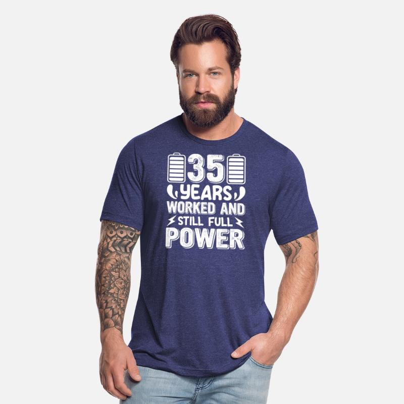 Work Anniversary 35 Years Worked Still Full Power