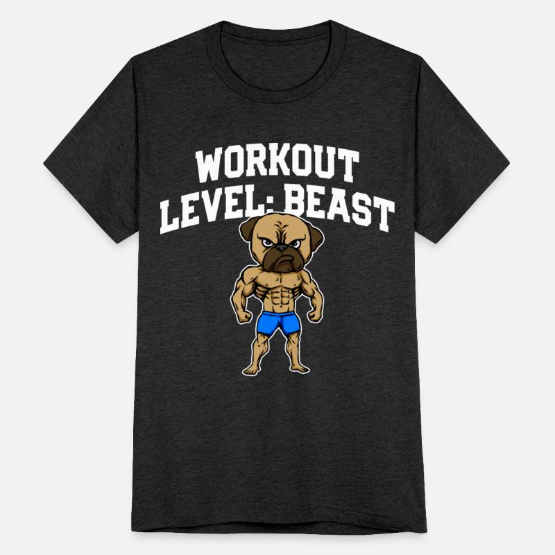 Workout Level Beast Funny Gym Humor Fitness Health