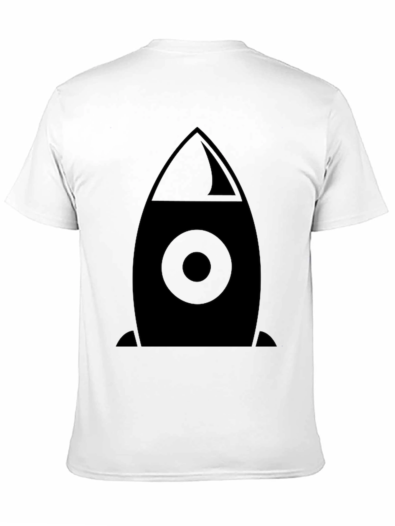 Rocket Graphic Black T-Shirt - Space Adventure Style