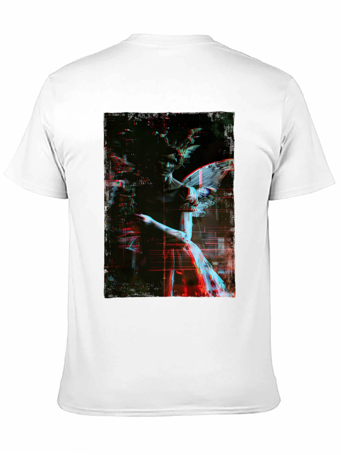 Angel Graphic Print Black T-Shirt