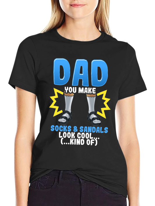 Dad Socks & Sandals T-Shirt - Funny Fathers Day Tee