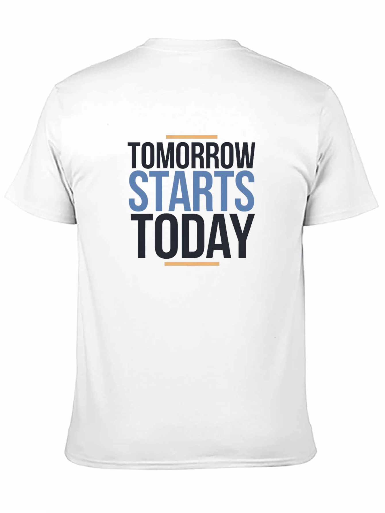 Motivational Tomorrow Starts Today Black T-Shirt