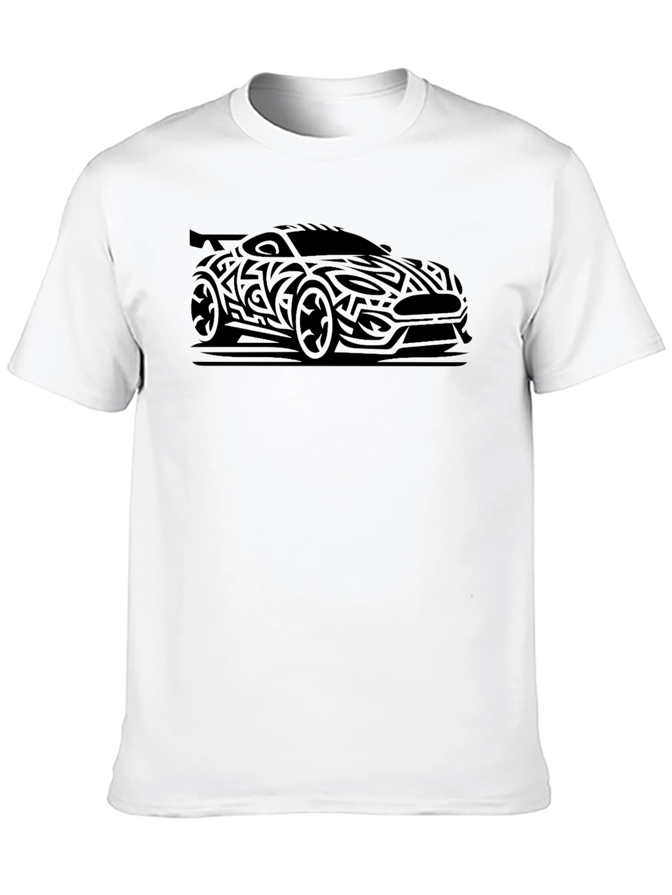 Tribal Car Design Black T-Shirt