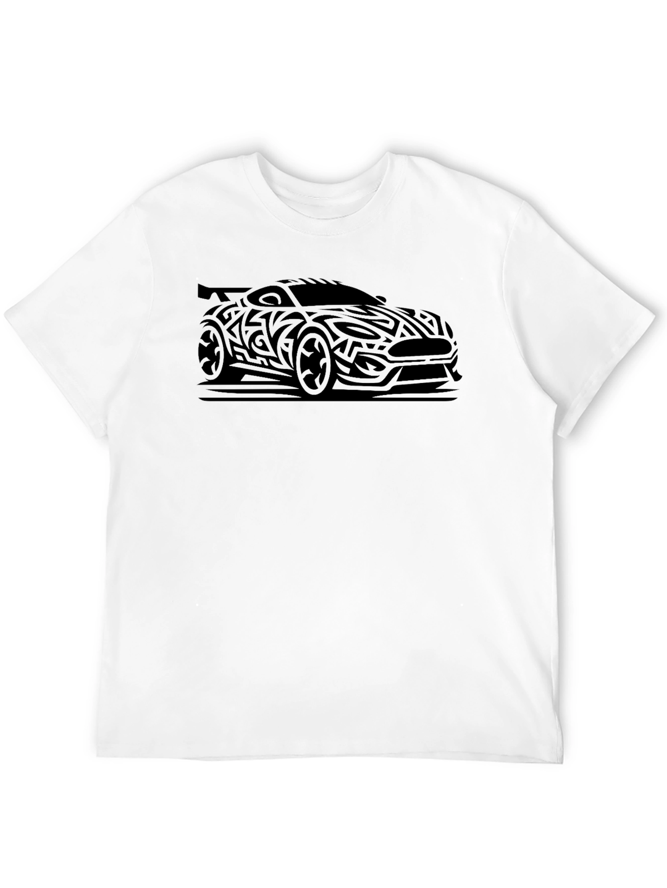 Tribal Car Design Black T-Shirt