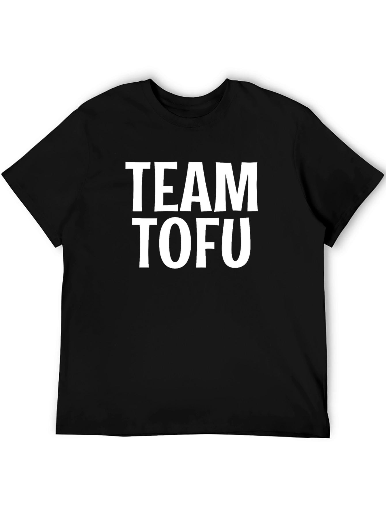 Team Tofu Black T-Shirt - Vegan & Vegetarian Pride