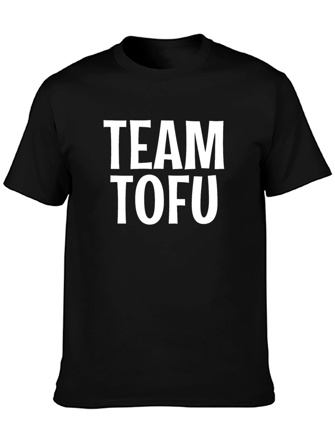 Team Tofu Black T-Shirt - Vegan & Vegetarian Pride