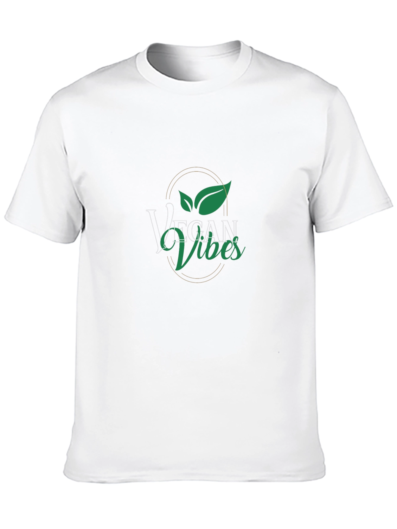 Vegan Vibes Graphic Tee - Black Cotton T-Shirt