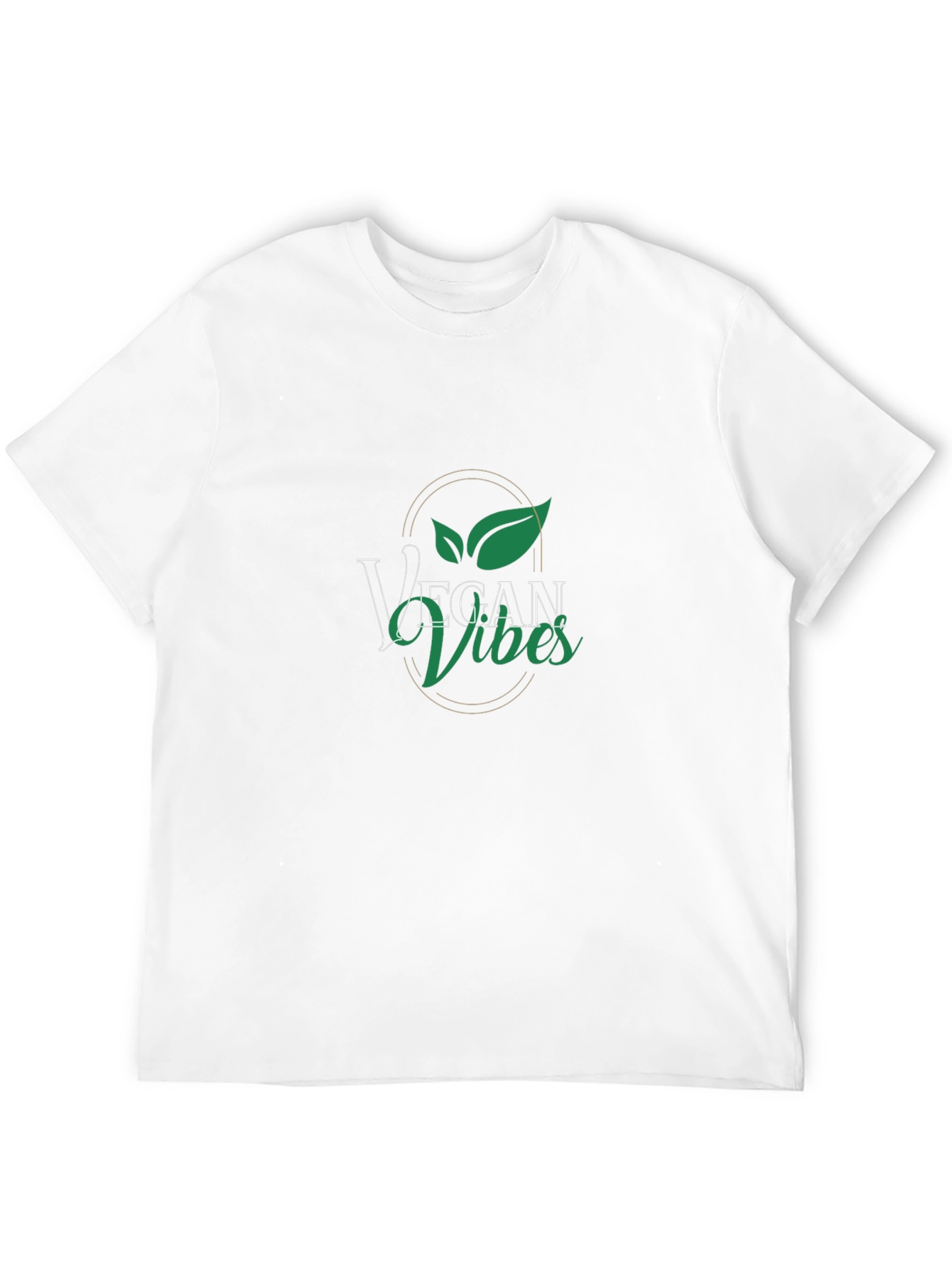 Vegan Vibes Graphic Tee - Black Cotton T-Shirt