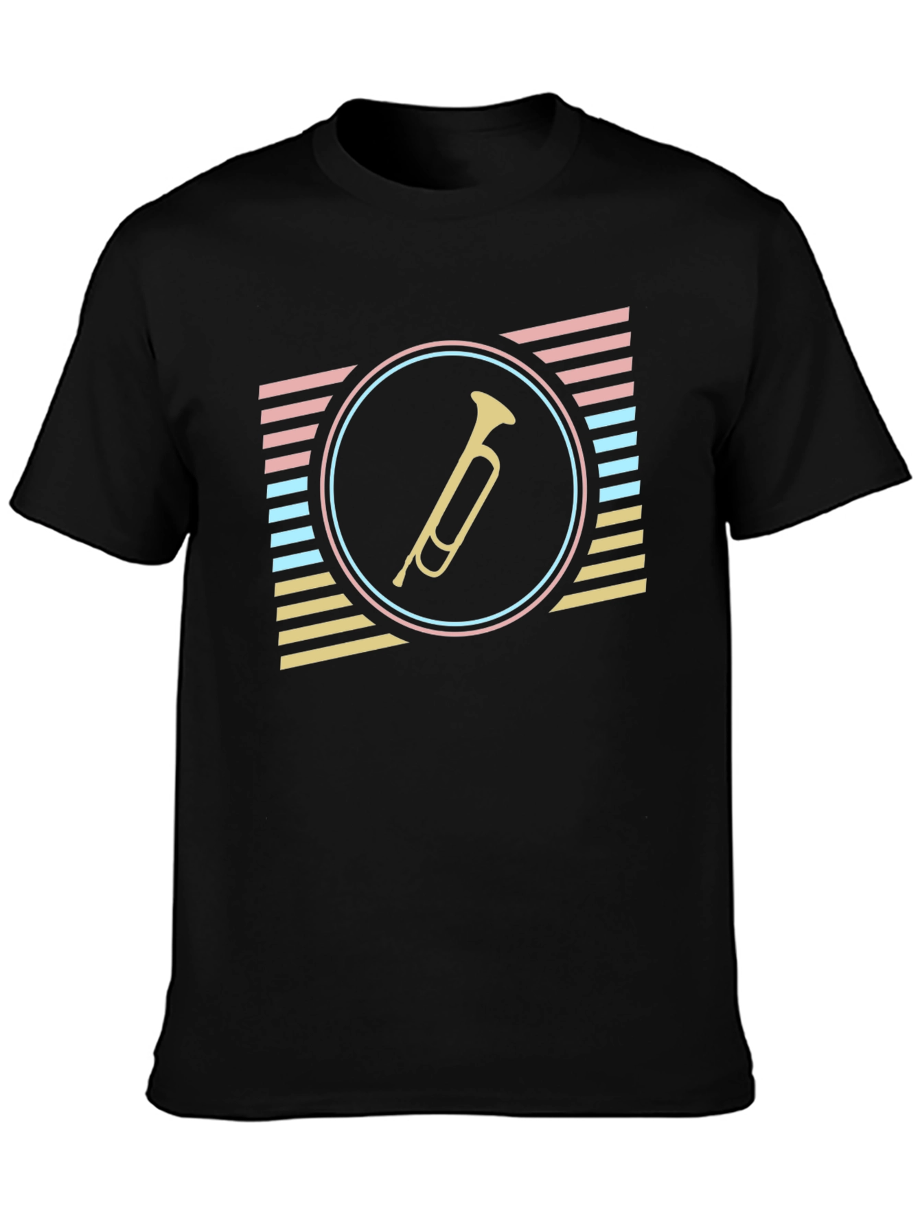 Retro Trumpet Graphic Tee - Stylish & Unique