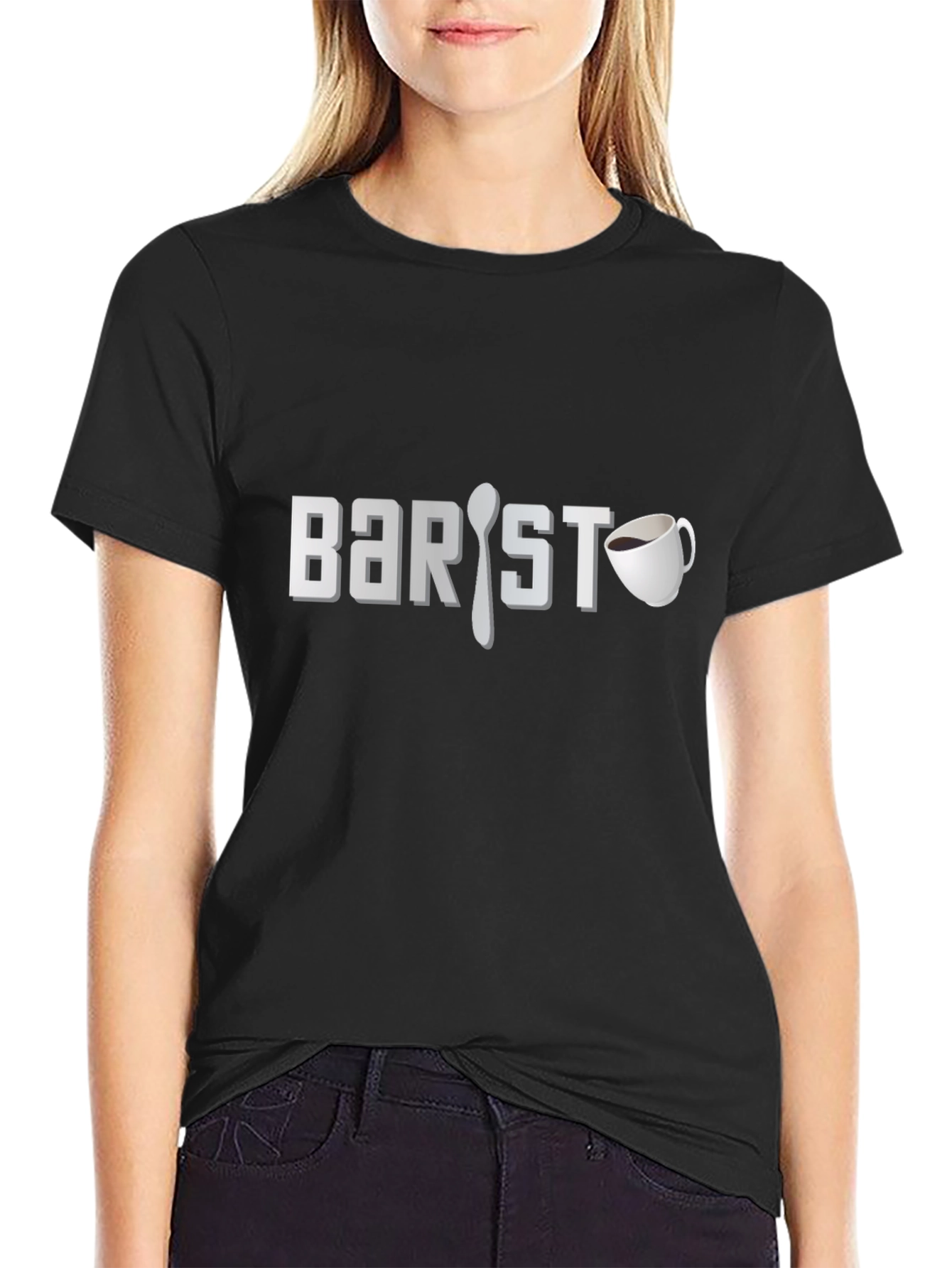 Barista Spoon and Coffee Cup T-Shirt