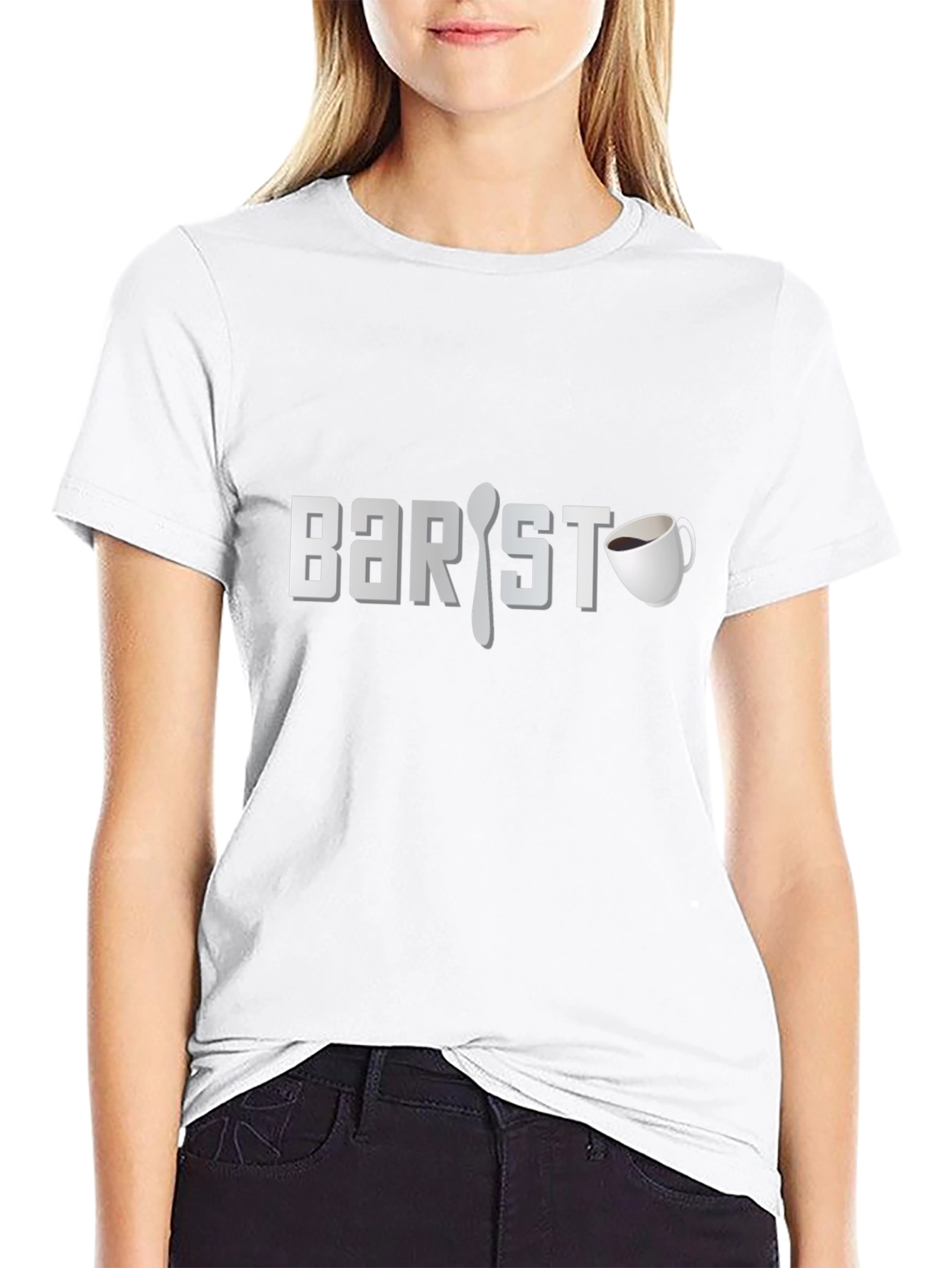 Barista Spoon and Coffee Cup T-Shirt