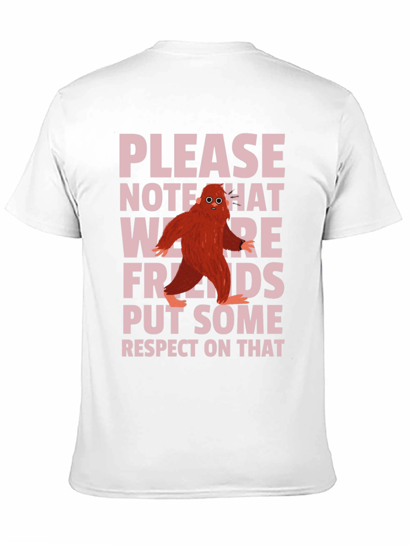 Please Note We Are Friends Black T-Shirt