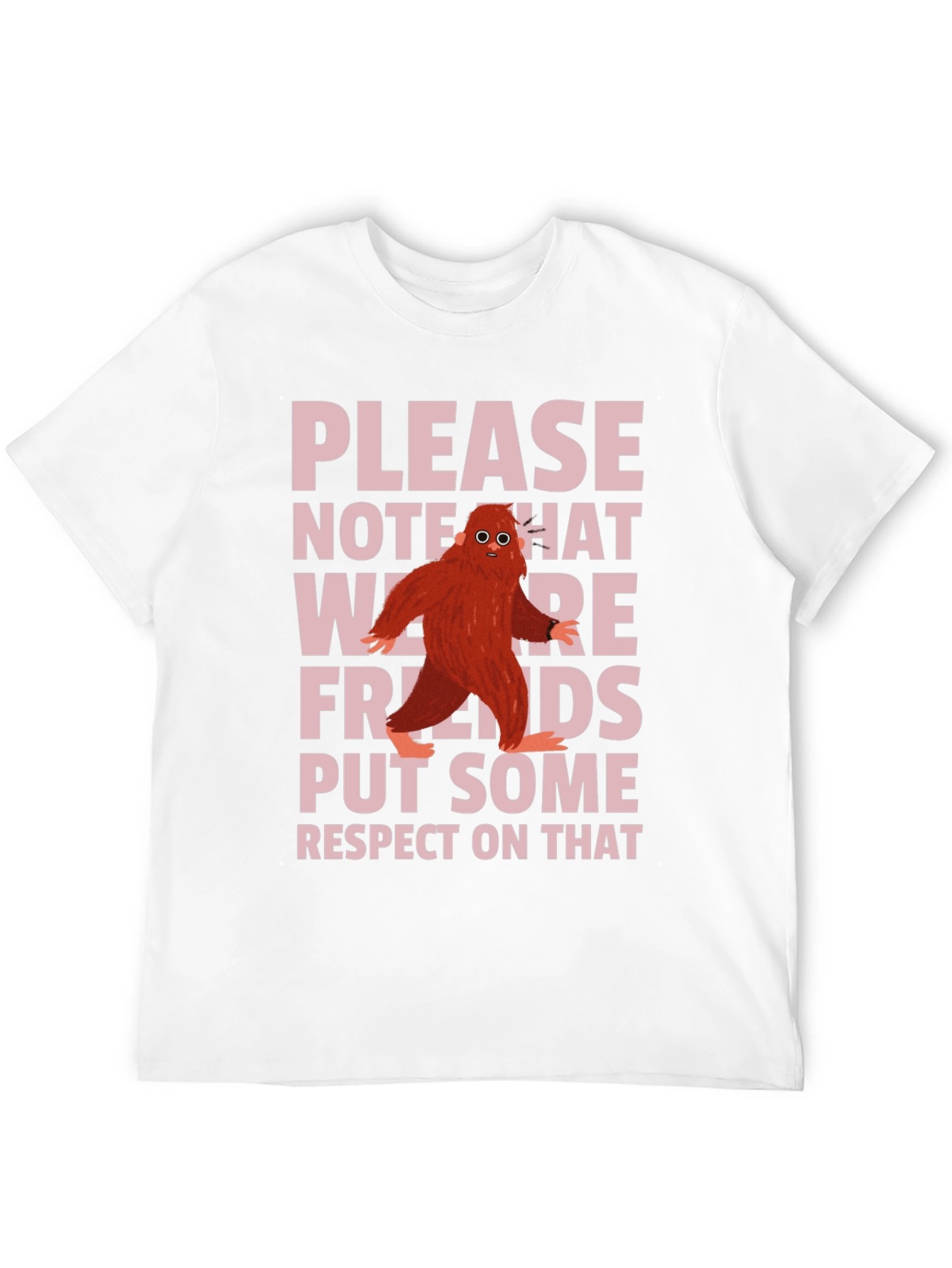 Please Note We Are Friends Black T-Shirt