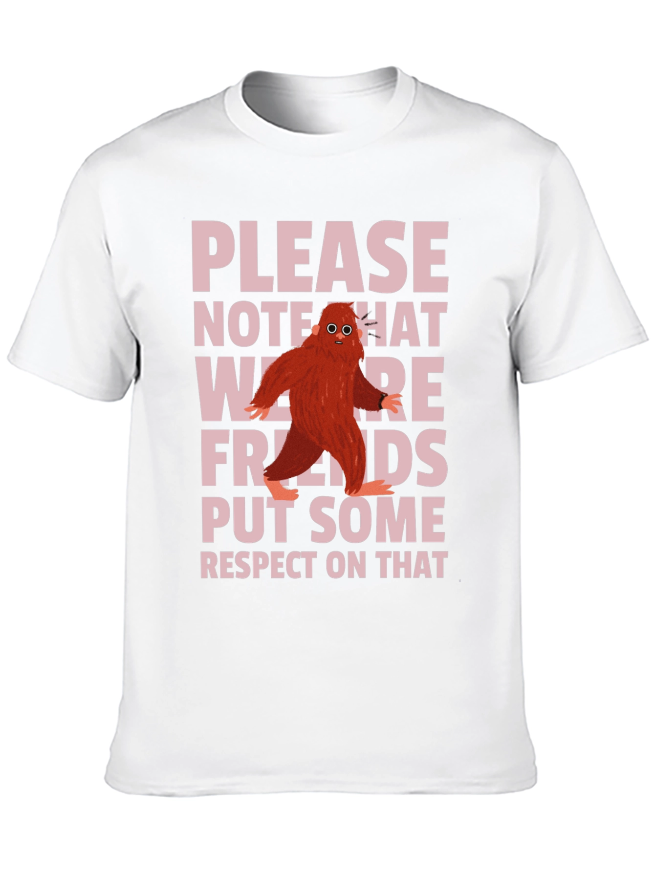 Please Note We Are Friends Black T-Shirt