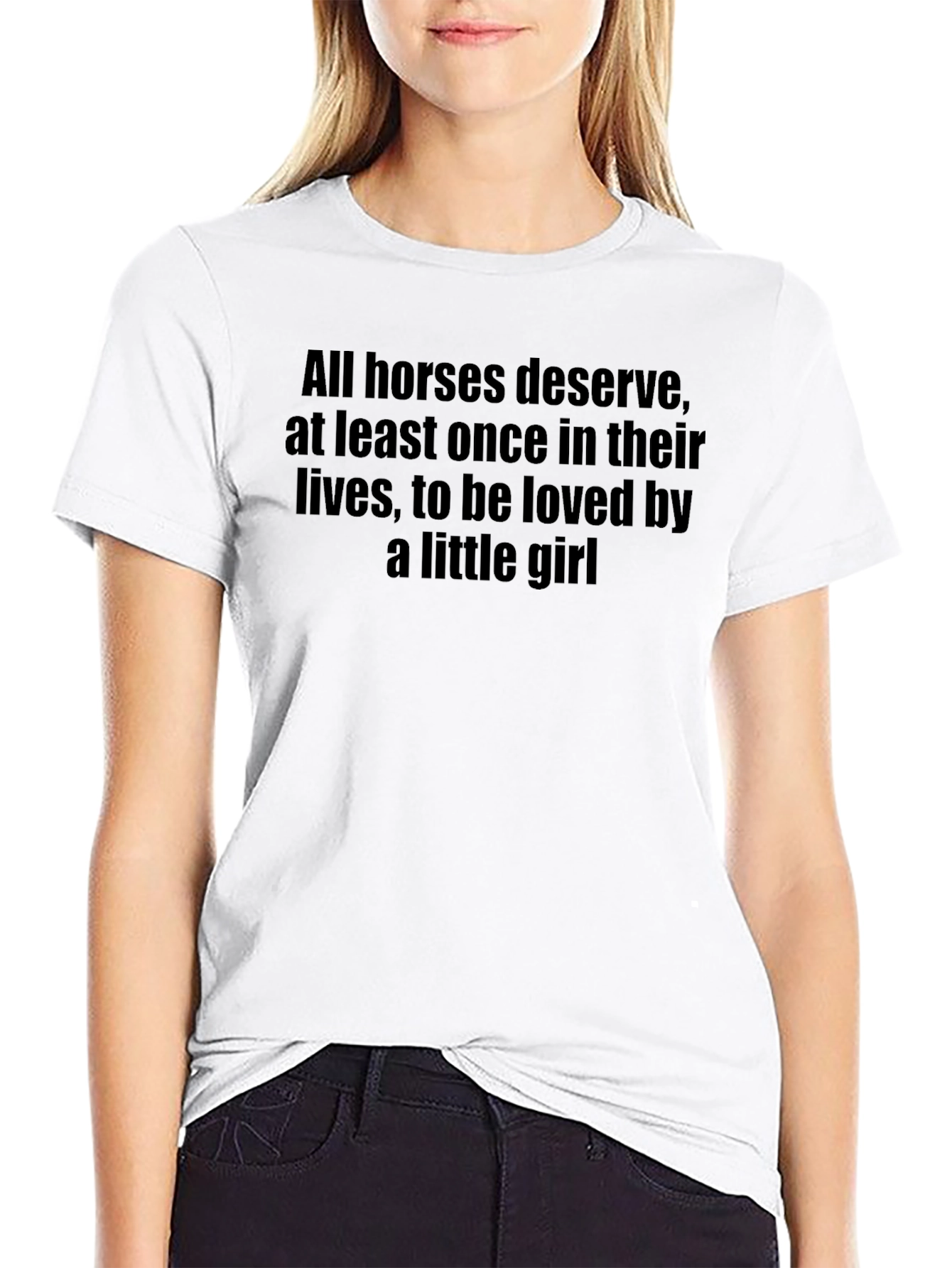 Horses & Little Girl T-Shirt