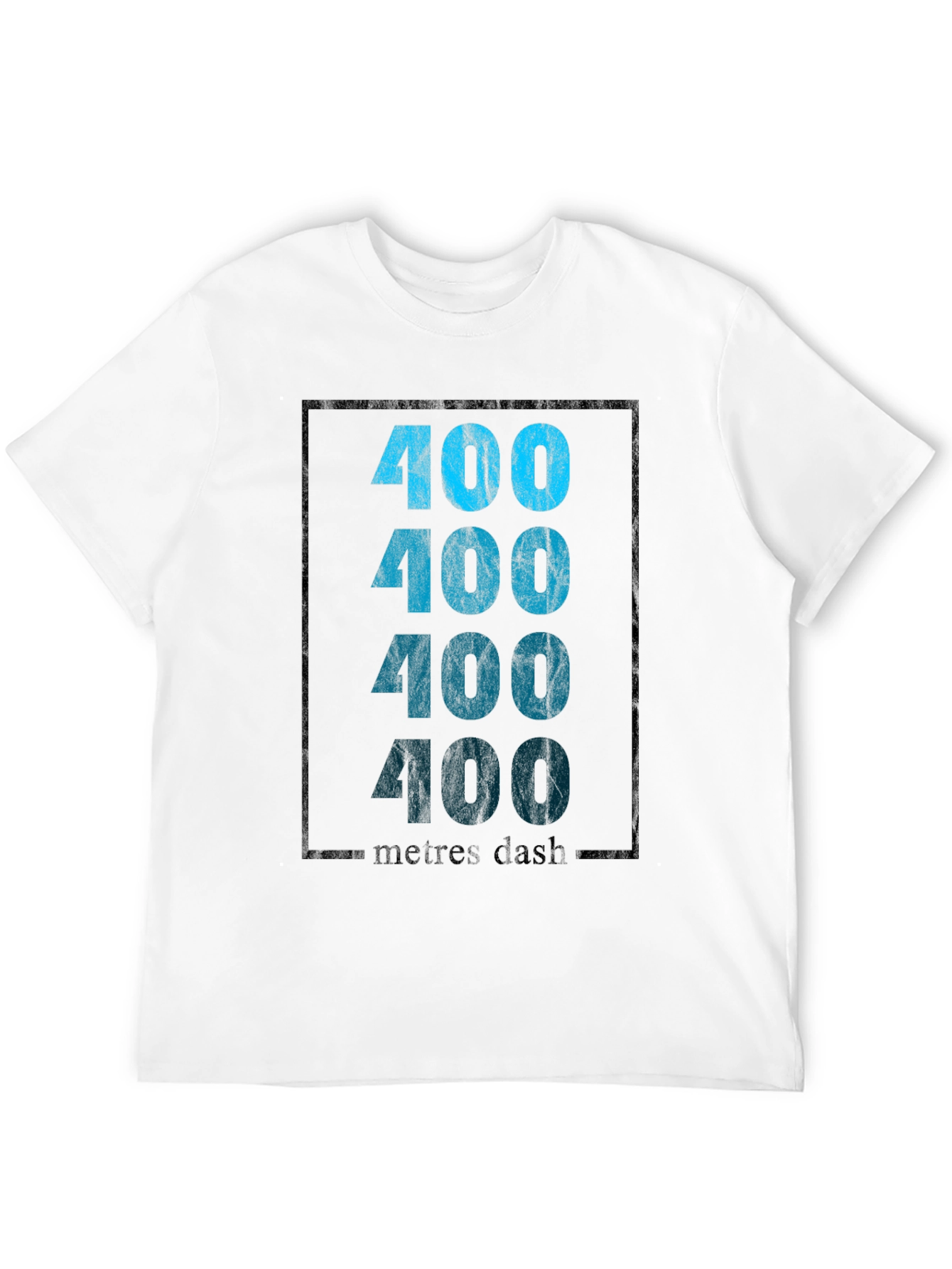 400 Metres Dash Graphic Tee - Athletic Style