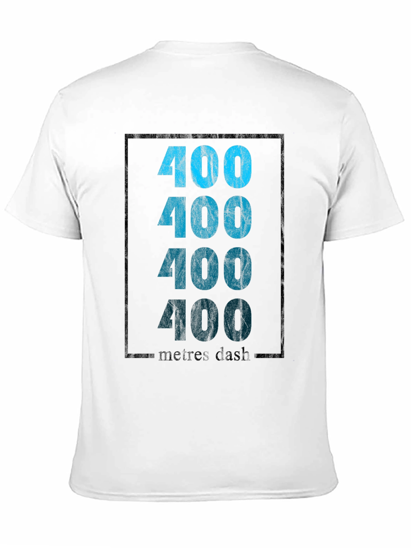 400 Metres Dash Graphic Tee - Athletic Style