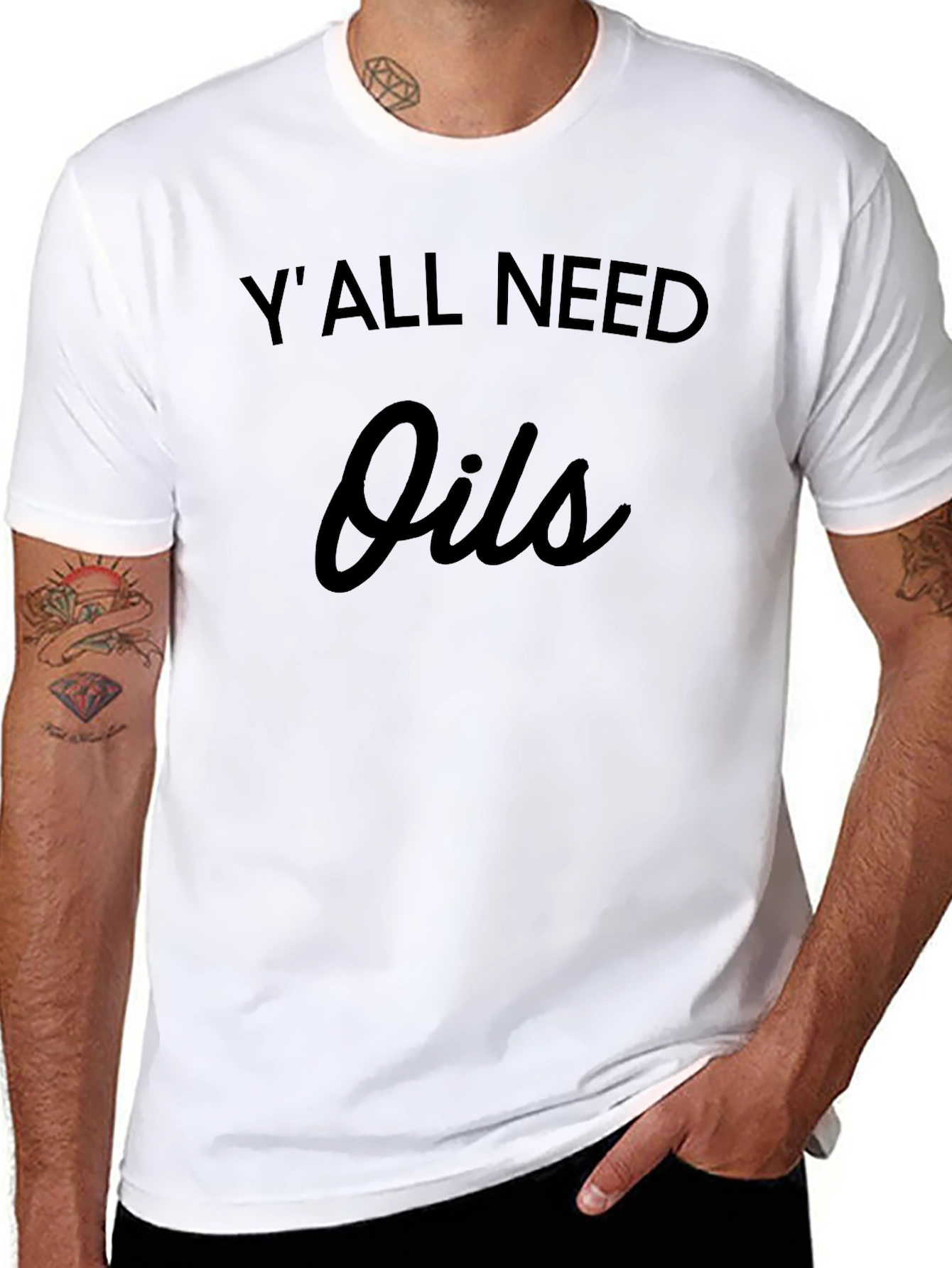 Yall Need Oils Black T-Shirt