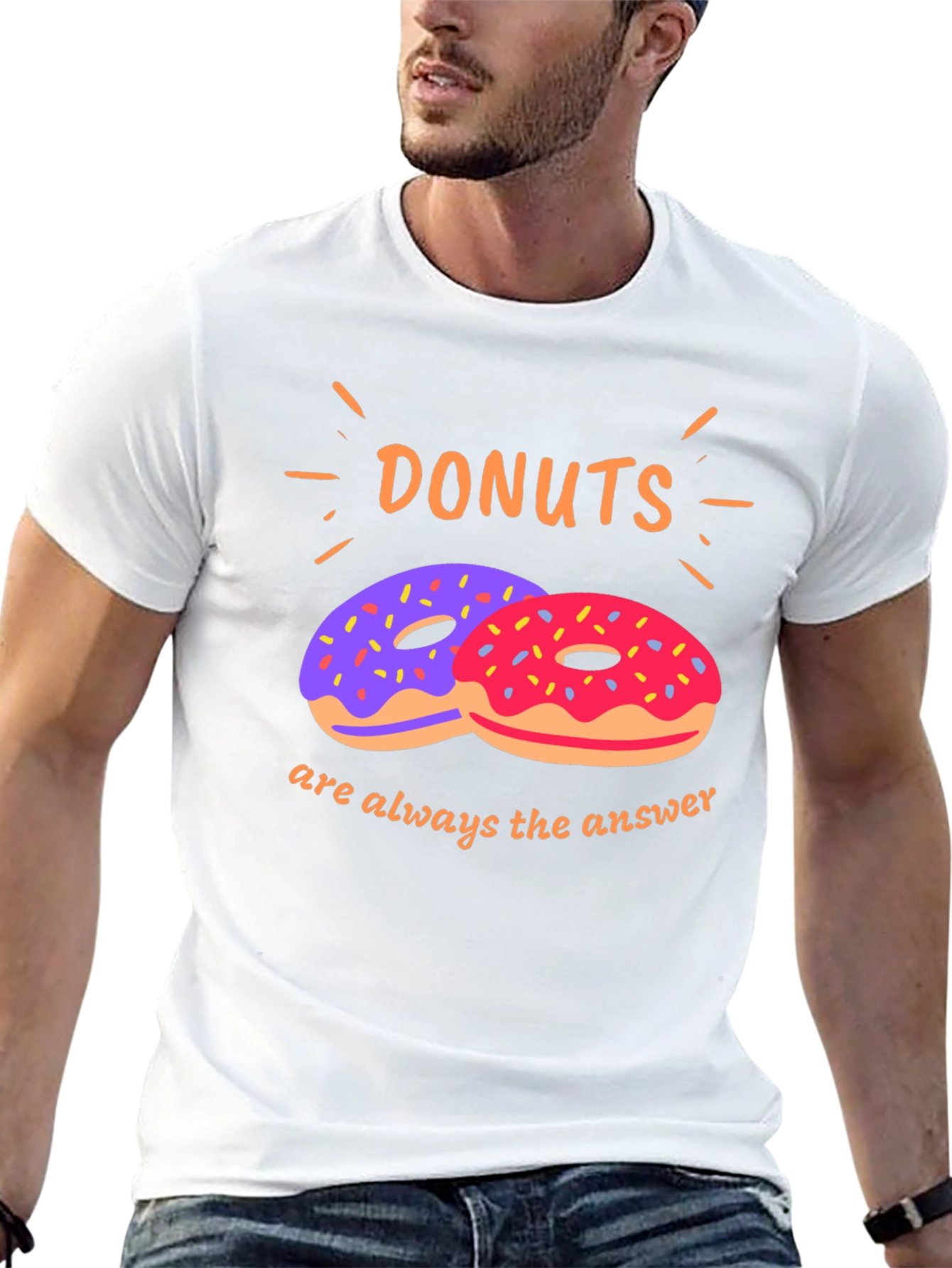 Donuts are Always the Answer Graphic T-Shirt
