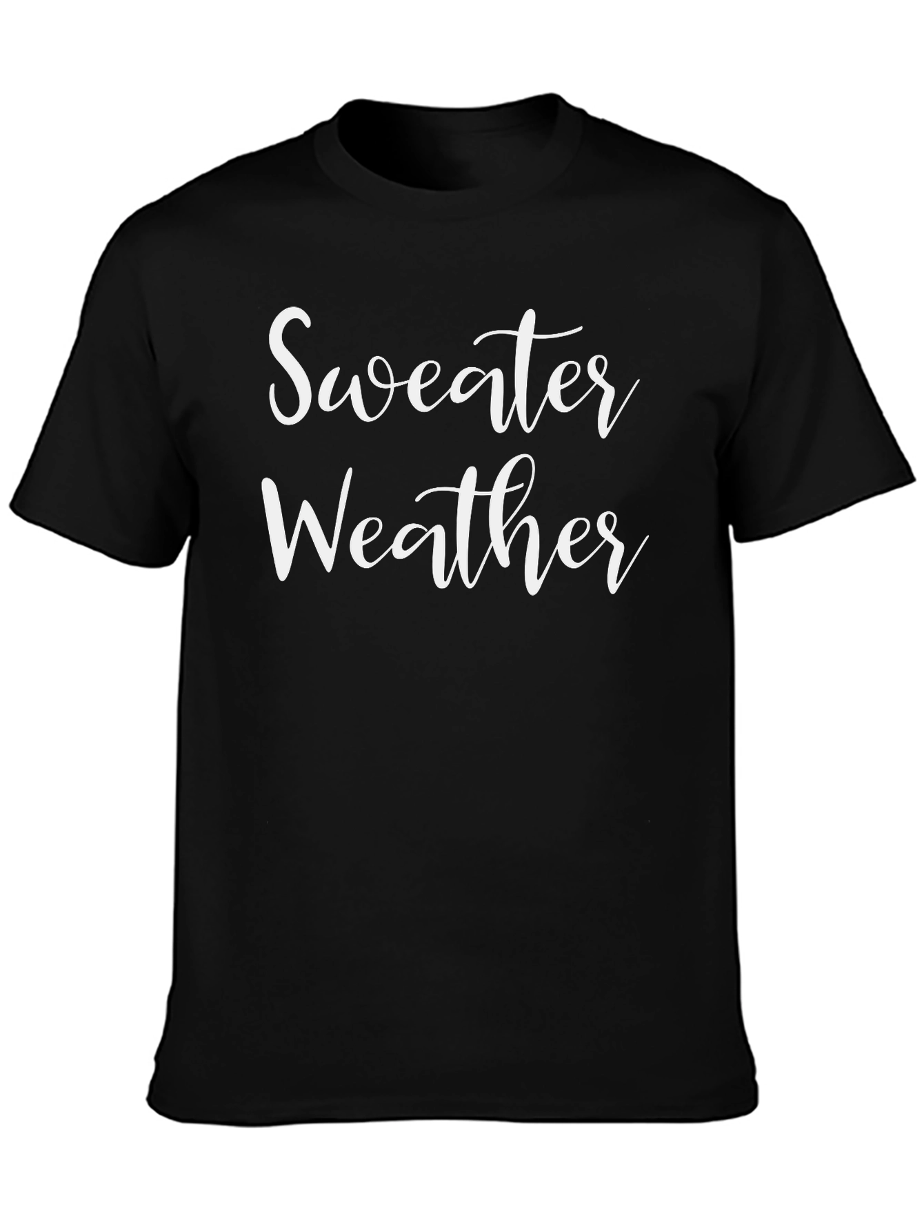 Sweater Weather Black Tee Shirt
