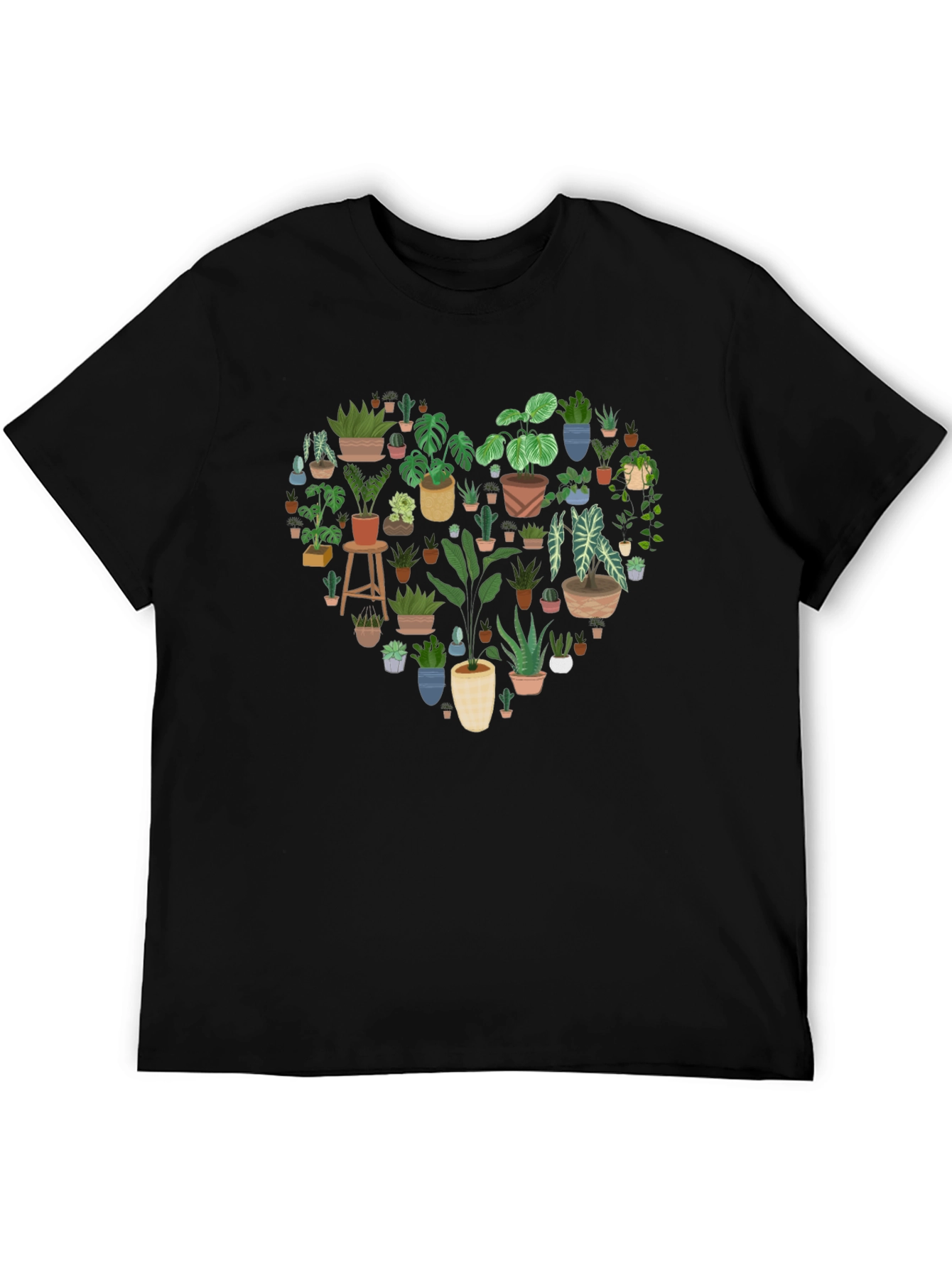 Plant Heart Graphic Tee - Botanical Lover Shirt
