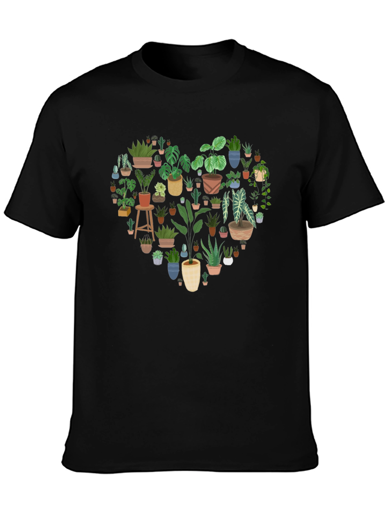 Plant Heart Graphic Tee - Botanical Lover Shirt