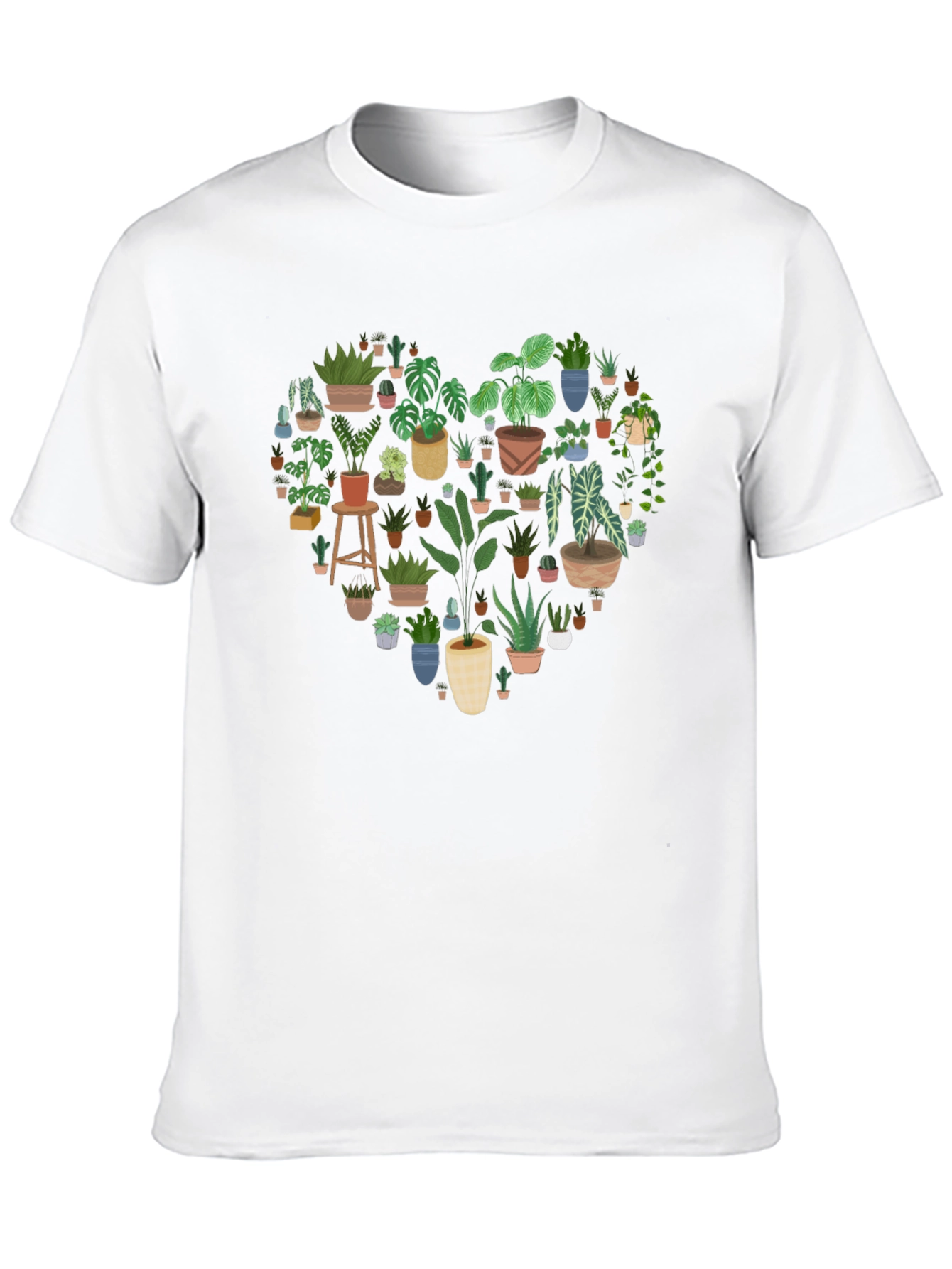 Plant Heart Graphic Tee - Botanical Lover Shirt