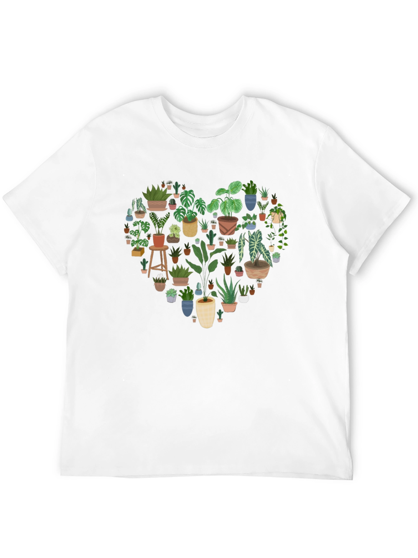 Plant Heart Graphic Tee - Botanical Lover Shirt