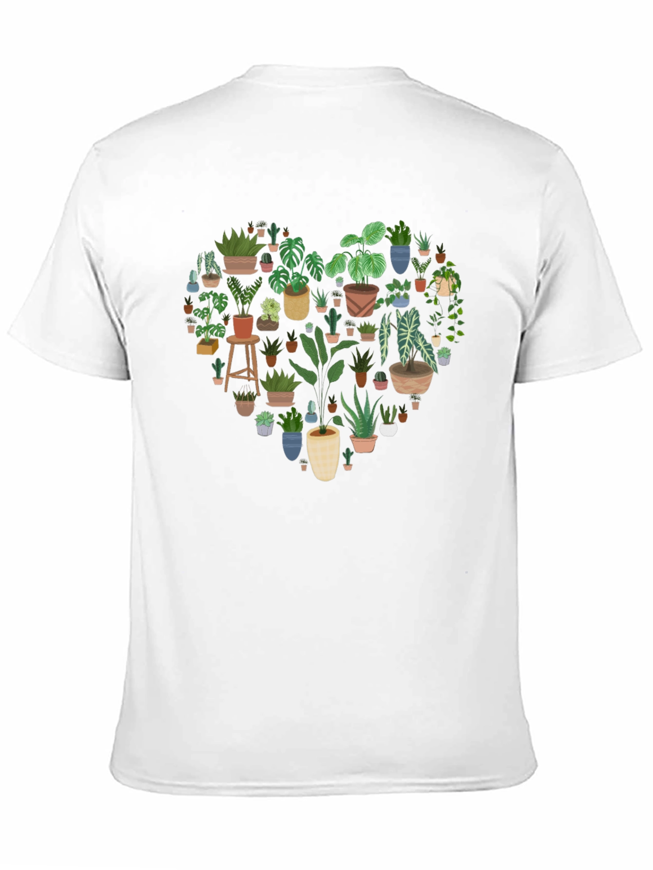 Plant Heart Graphic Tee - Botanical Lover Shirt